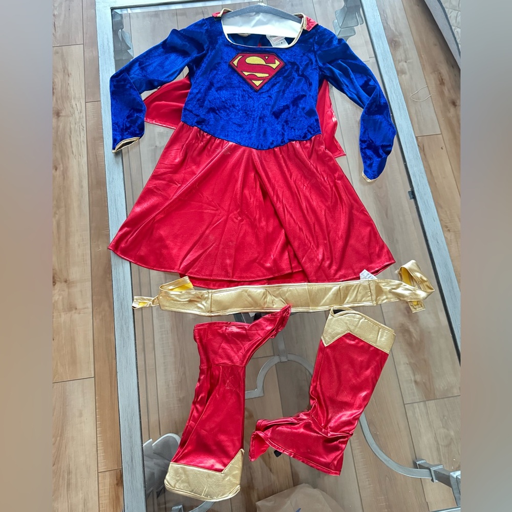 Supergirl Kids Costume - Red and Blue